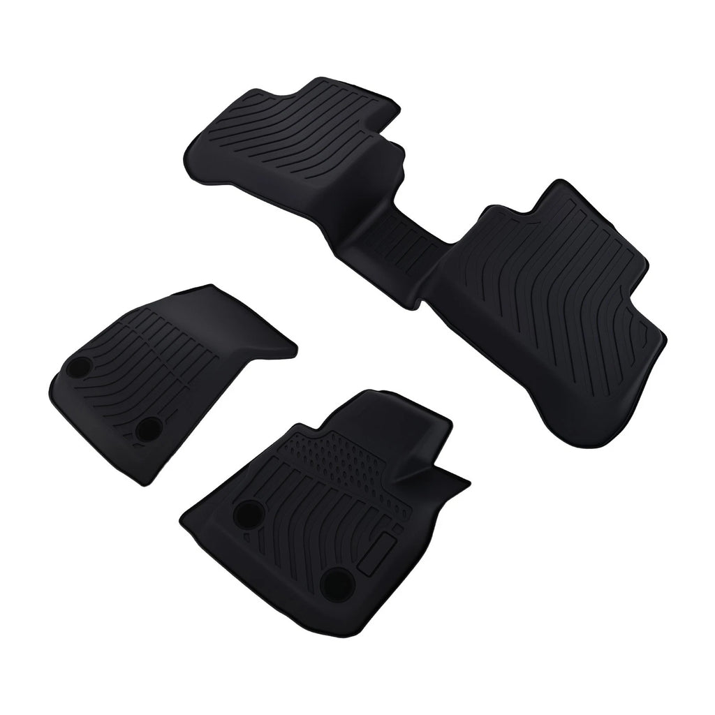 All-Weather TPE Floor Mats for BMW X3/X4 (2018–2025) Black Waterproof