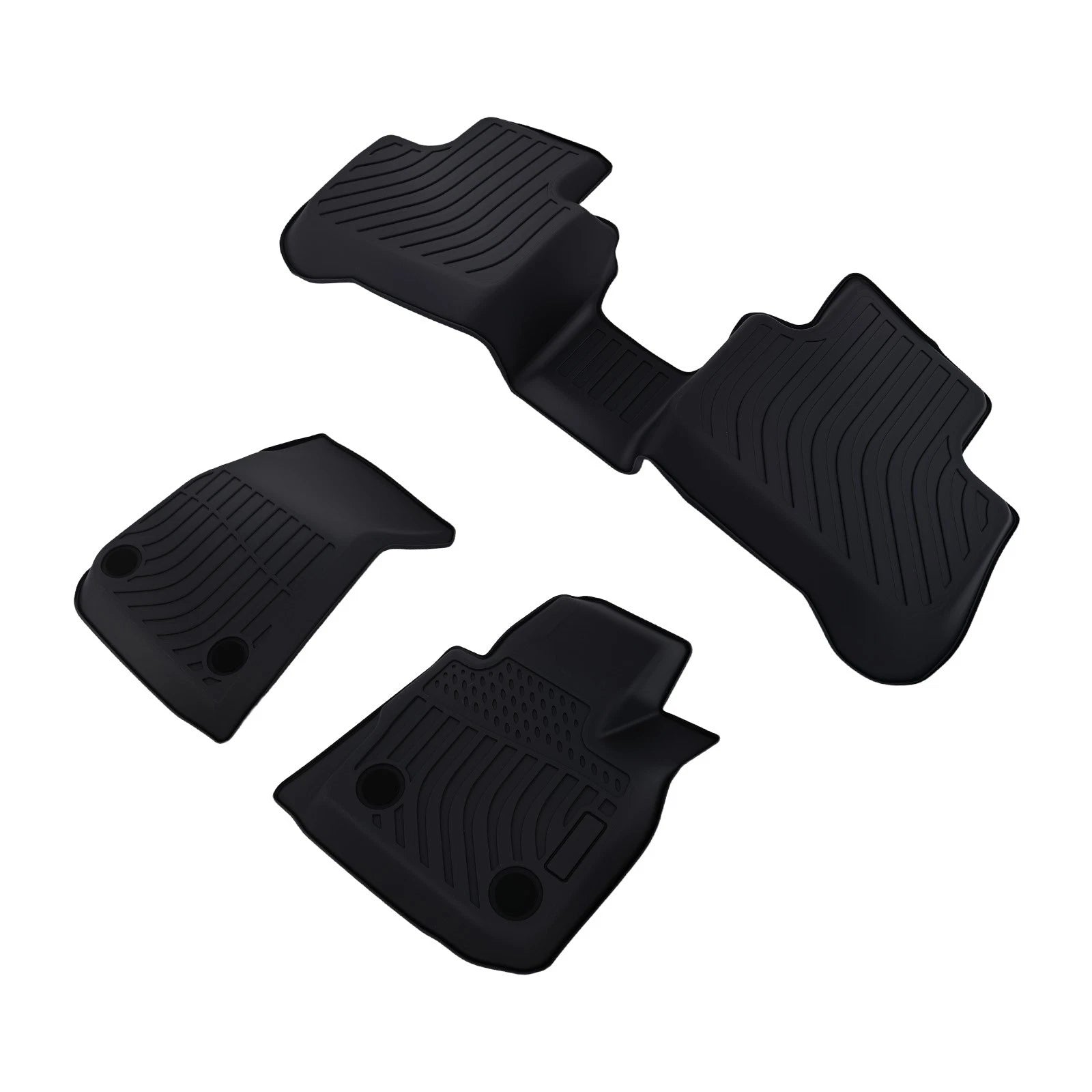 All-Weather TPE Floor Mats for BMW X3/X4 (2018–2025) Black Waterproof