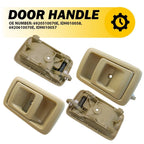 Set of 4 Interior Door Handles for Toyota Tacoma (2001–2004) 4Runner (1996–2002) Beige