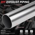 2Pcs 90 Degree U Bends for Exhaust Pipe (2" OD, 18-Gauge)