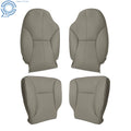 Set of 2 Front Row Seat Covers for Dodge Ram 1500 2500 3500 (1998–2002) Gray Leather