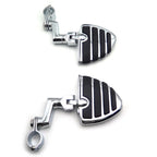 1" Wing Foot Peg Male Mount Clamps for Harley Sportster 883 XL1200, Honda Shadow