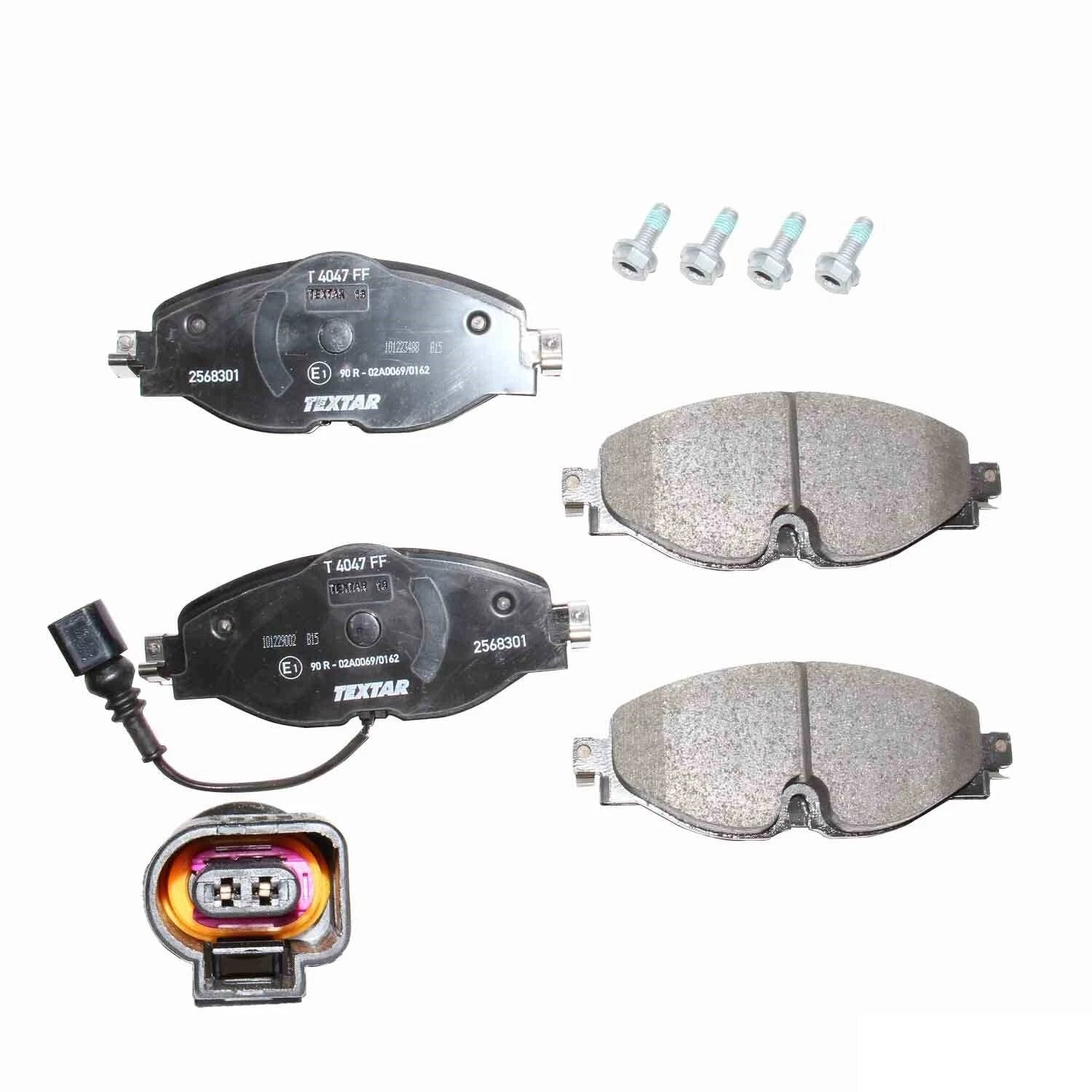 Set of 4 Front Disc Brake Pads for Textar (25683 01)