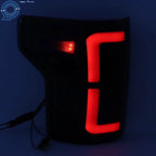 Set of 2 LED Tail Lights for Ford F150 (2015–2020) Black Housing Smoke Lens