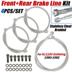 Steel Braided Brake Line Set for Honda Goldwing 1100 GL1100 (1980–1982)