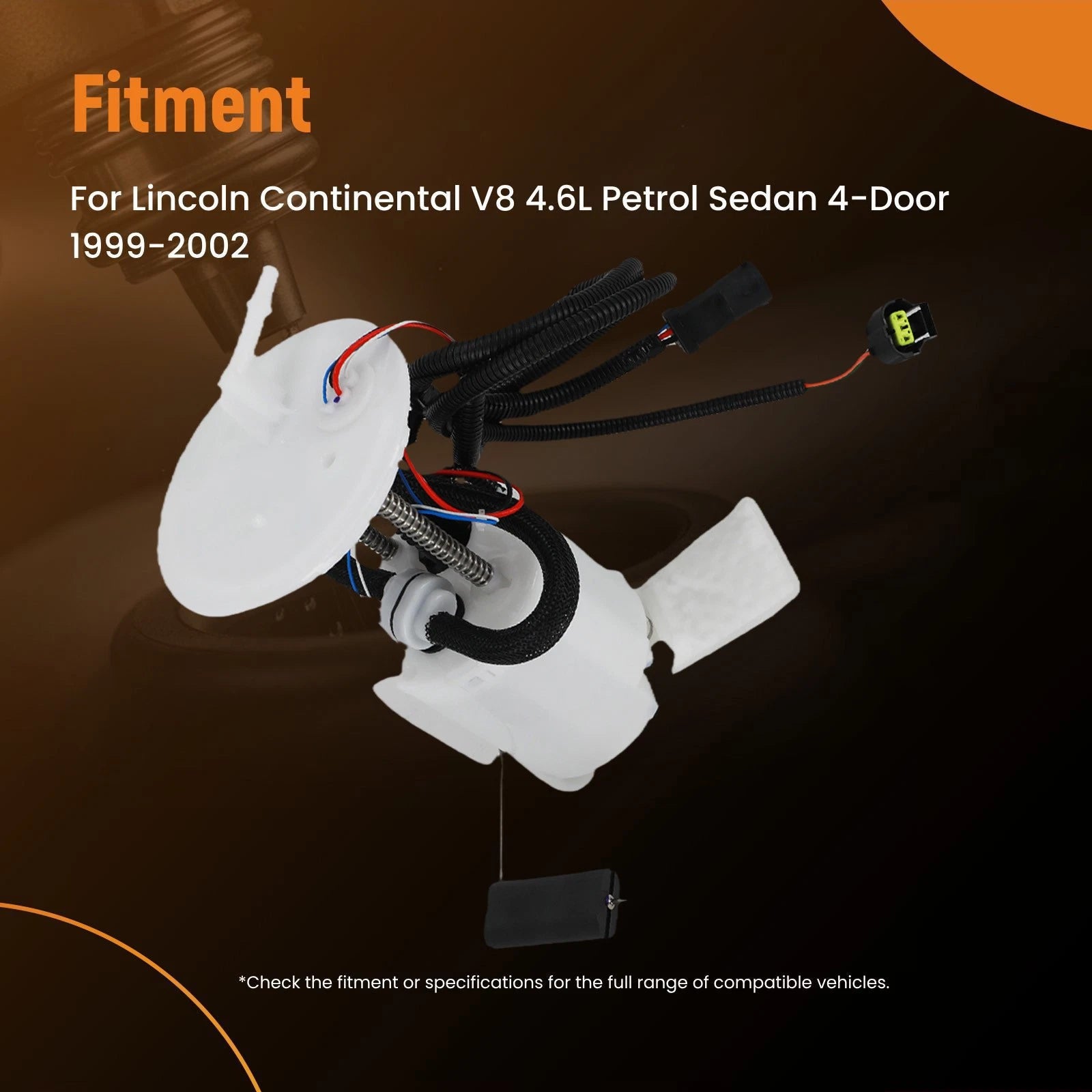 Electric Fuel Pump with Sending Unit for Lincoln Continental (1999–2002)