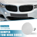 Front Bumper Tow Hook Cover for BMW 3 Series E90 E91 White (2009-2012)