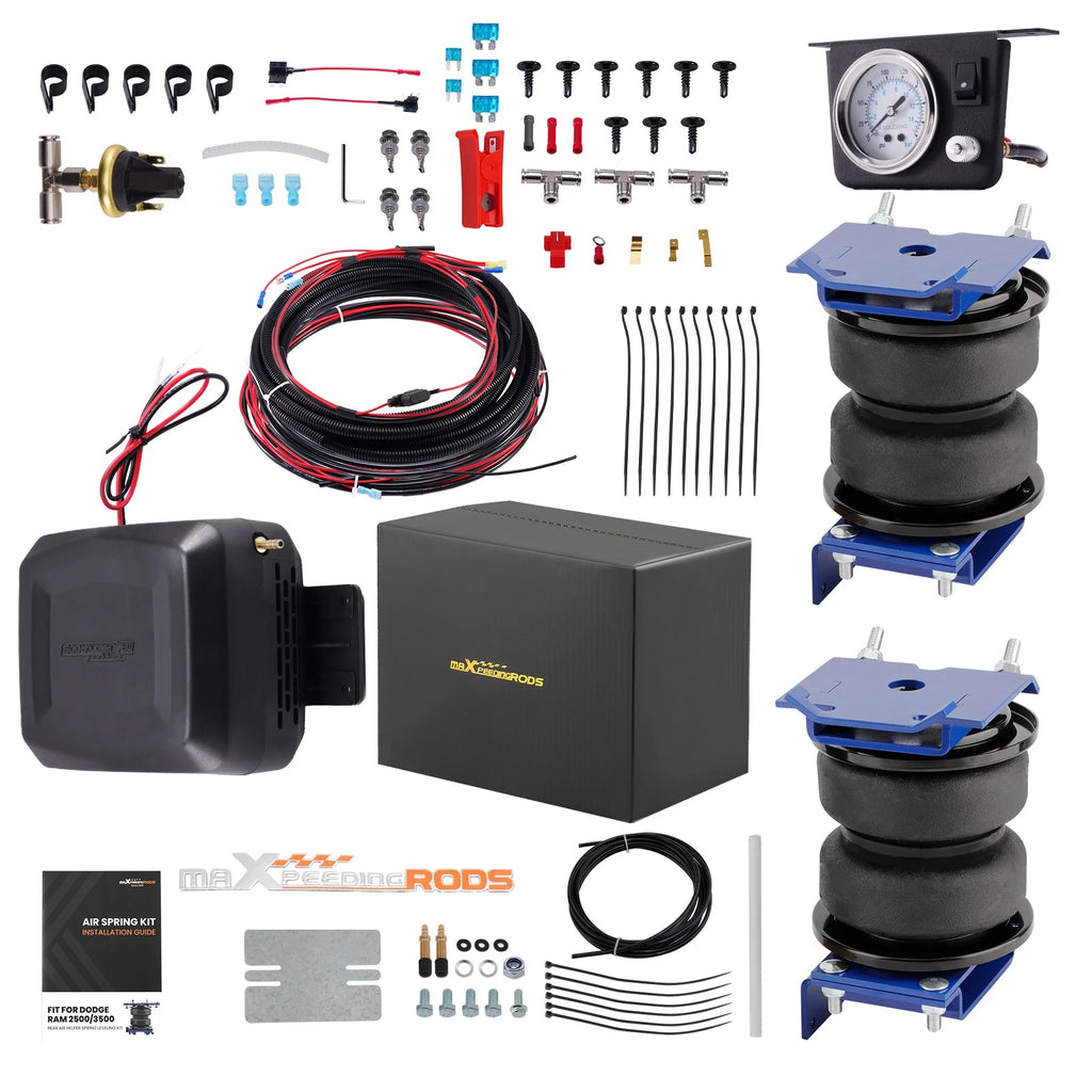 Air Suspension Spring Kit + Air Compressor Kit for Dodge Ram 1500 (2009–2023)