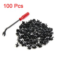 100pcs Push-Type Retainer Clips with Fastener Remover for Toyota