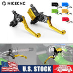 Hydraulic Brake Cable Clutch Levers for Suzuki RM85 RM125 RM250 RMZ450 (2001–2023)