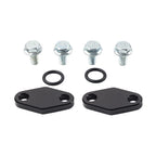 Black Oil Cooler Block Off Plate w/ Gasket for Suzuki Hayabusa GSX1300R (1999–2020)