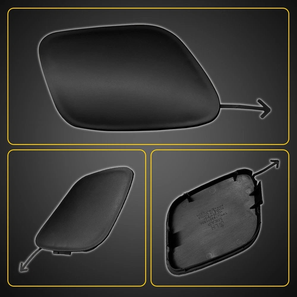 2X Black Front Bumper Tow Eye Hook Cover Cap for Toyota Prius (2019–2023)