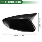 1 Pair Rearview Mirror Cover Cap for Hyundai Veloster (2012–2017) Gloss Black
