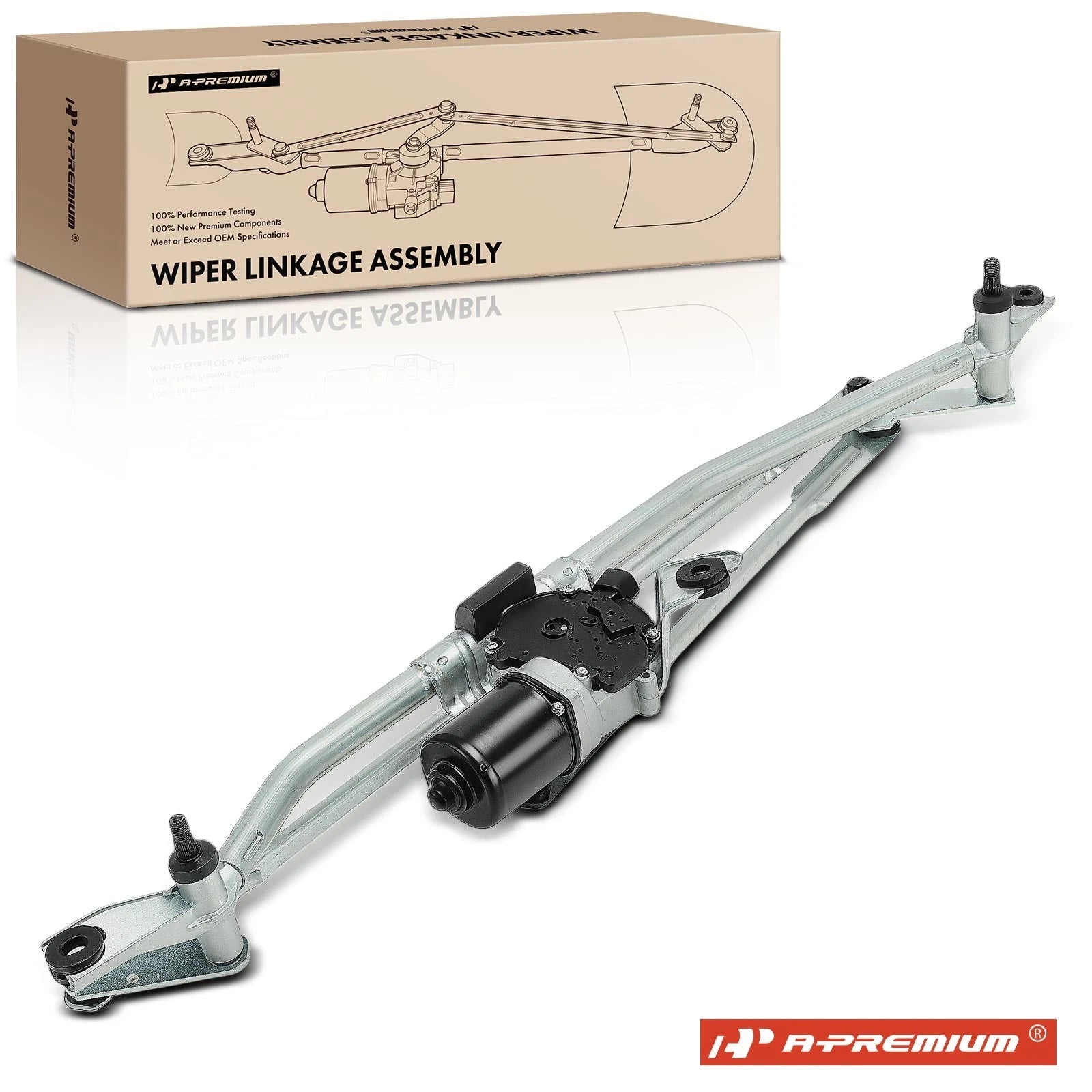 Wiper Motor & Linkage Assembly for Chevy Silverado 1500 LD (2014–2019)