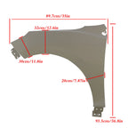 Front Driver Side Steel Fender for Chevy Equinox (2018-2024)