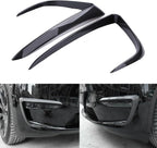 Set of 2 Black Front Fog Light Eyebrow Cover Trim for Tesla Model 3 (2017–2022)