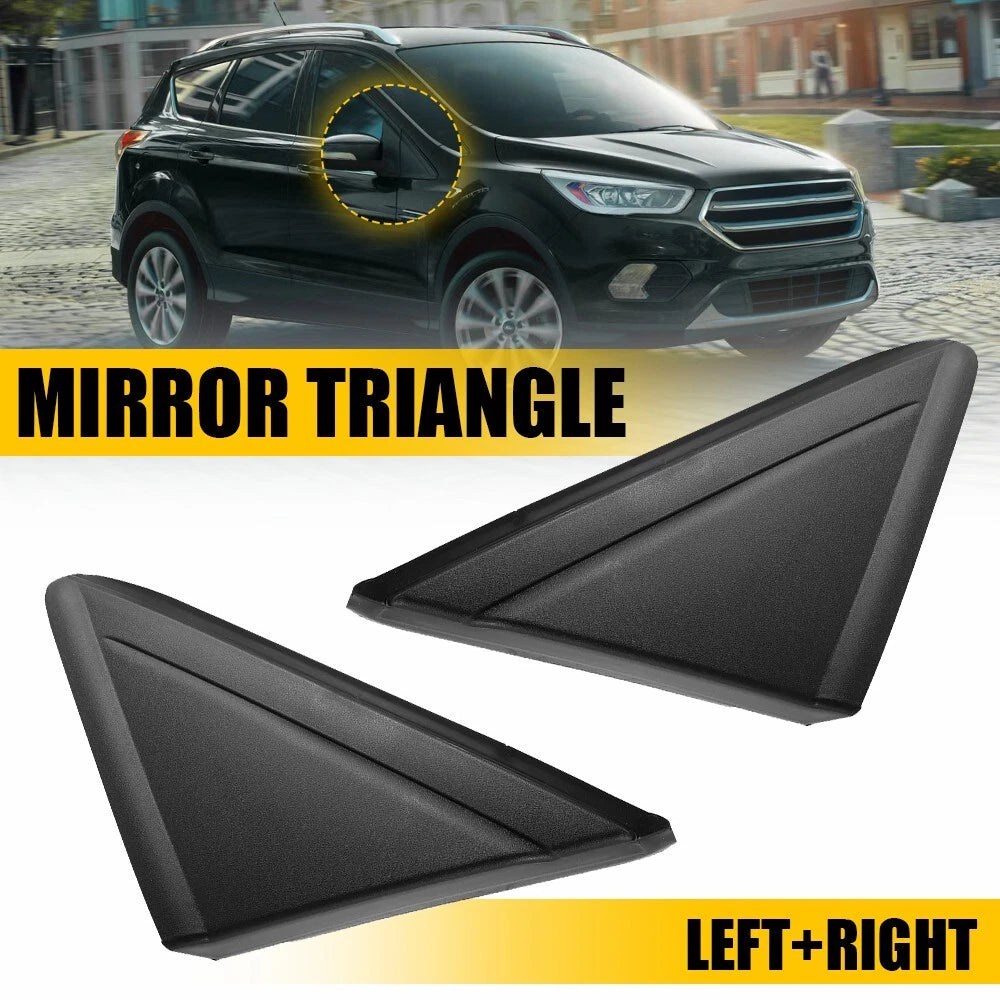 Set of 2 Rearview Mirror Triangle Molding Covers for Ford Escape (2013–2019)