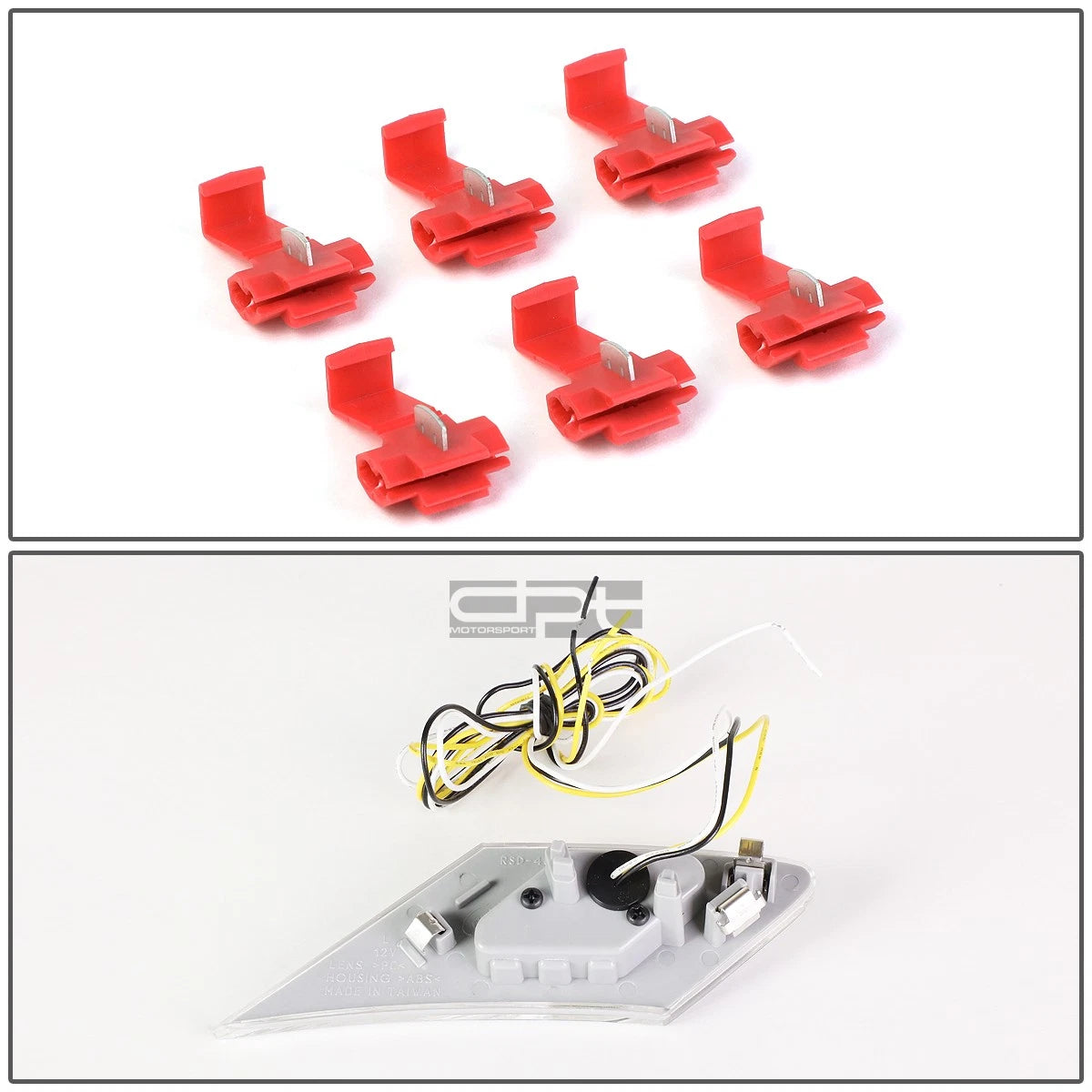 Pair Chrome Housing LED Side Marker Lights for Scion FR-S/GT86/Subaru BRZ (2013–2016)