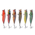 6PCS Minnow Baits for Fishing (6.0g/6.5cm, UV Color Printing)
