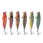 6PCS Minnow Baits for Fishing (6.0g/6.5cm, UV Color Printing)