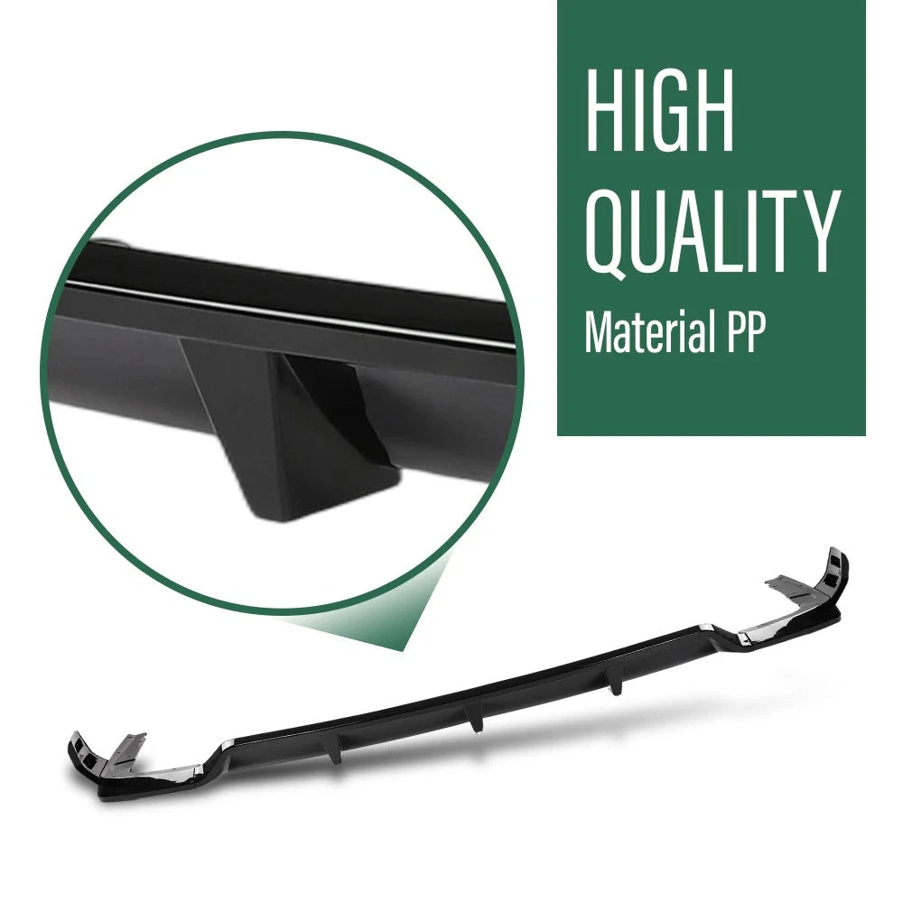 Glossy Black GT Style Rear Bumper Diffuser for BMW X7 (2019–2025)
