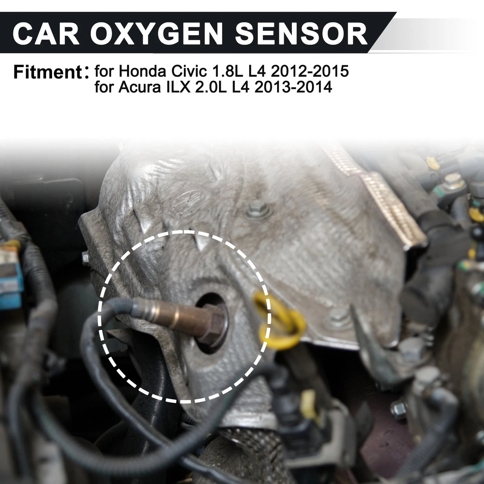 Set of 2 Upstream Downstream Oxygen Sensors for Honda Civic 1.8L L4 (2012–2015) No. 2349119