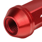 Set of 20 J2 7075 Forged Aluminum M12x1.25 Open-End Lug Nuts for Universal