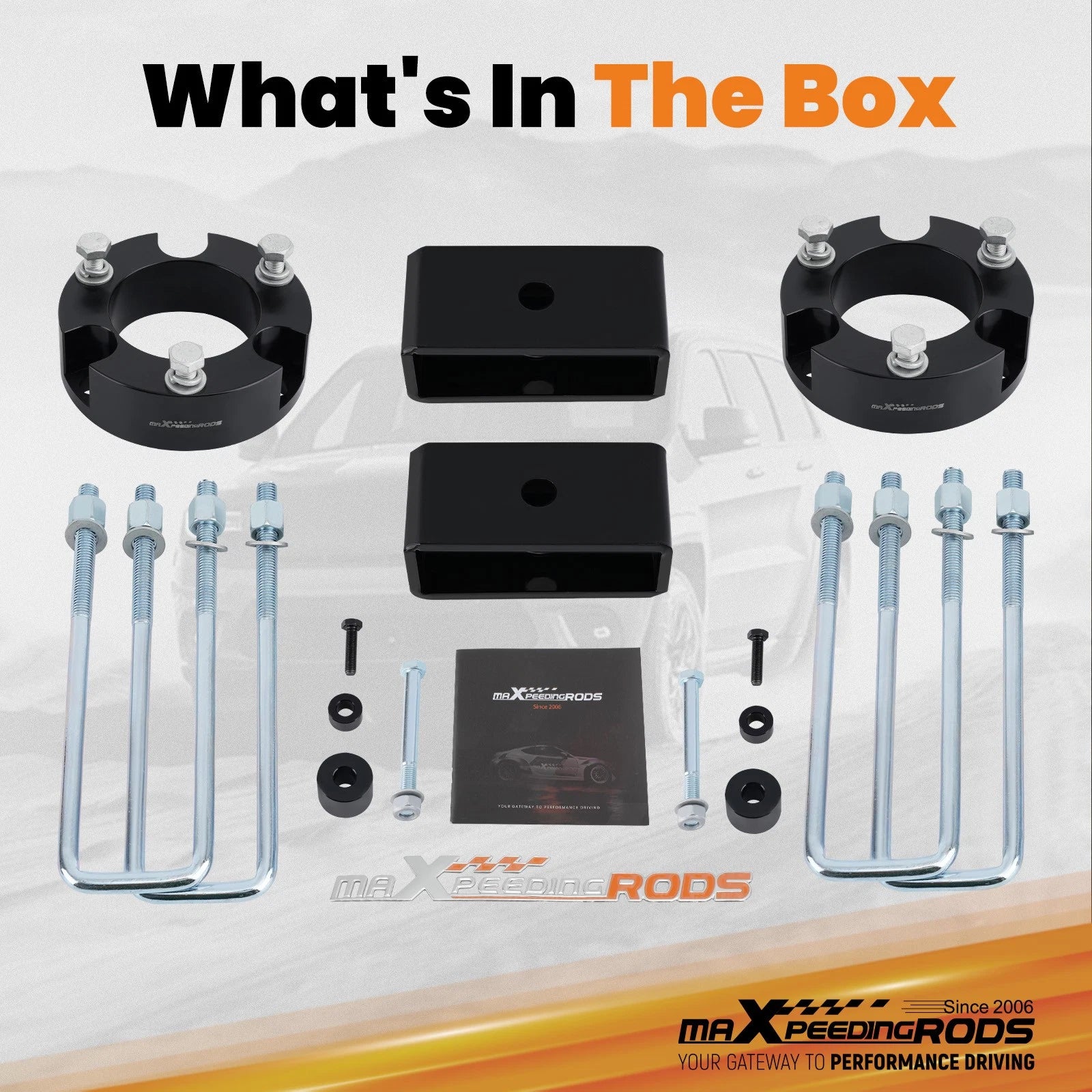 3" Front 2" Rear Leveling Lift Kits for Toyota Tacoma (2005–2023)