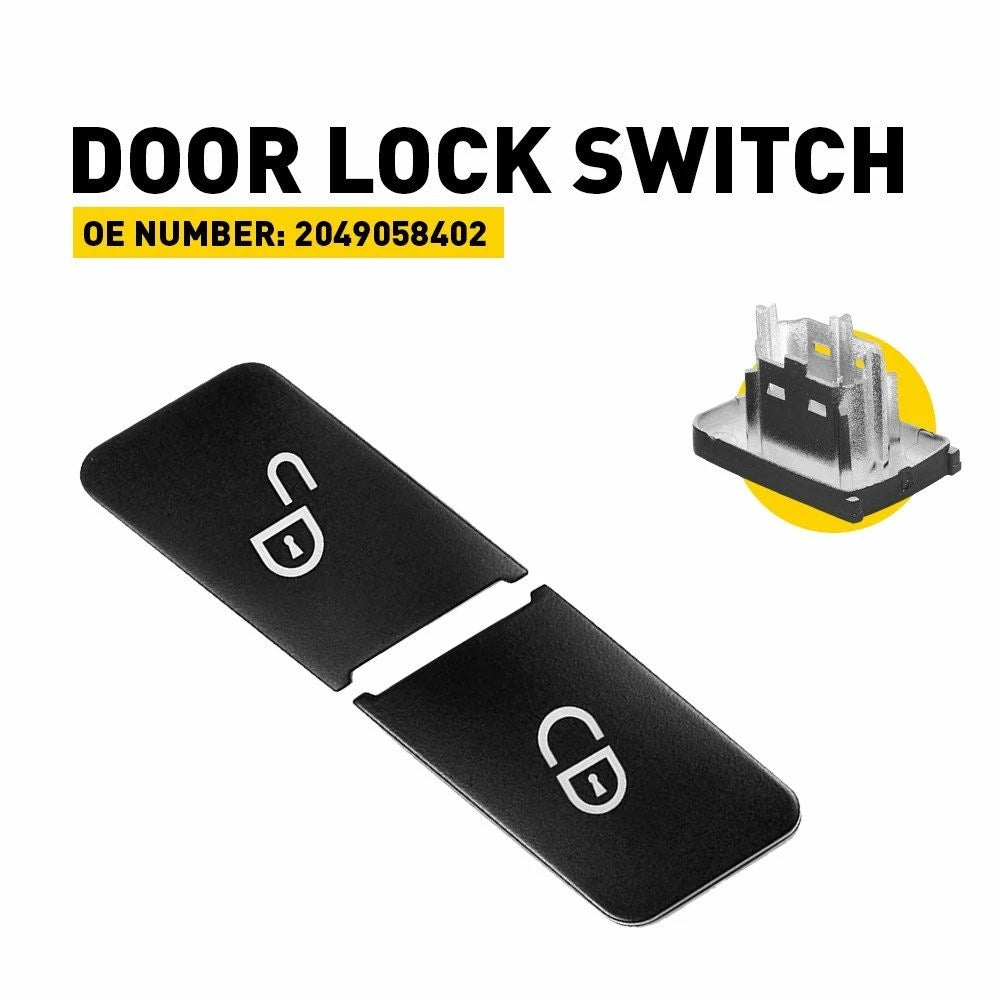 Door Lock Button Switch for Mercedes Benz W204 W212 (2008–2018) Left Side