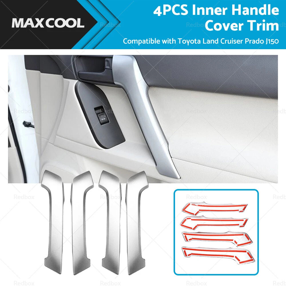 Set of 4 Matte Front Door Armrest Covers for Toyota Land Cruiser Prado (J150)