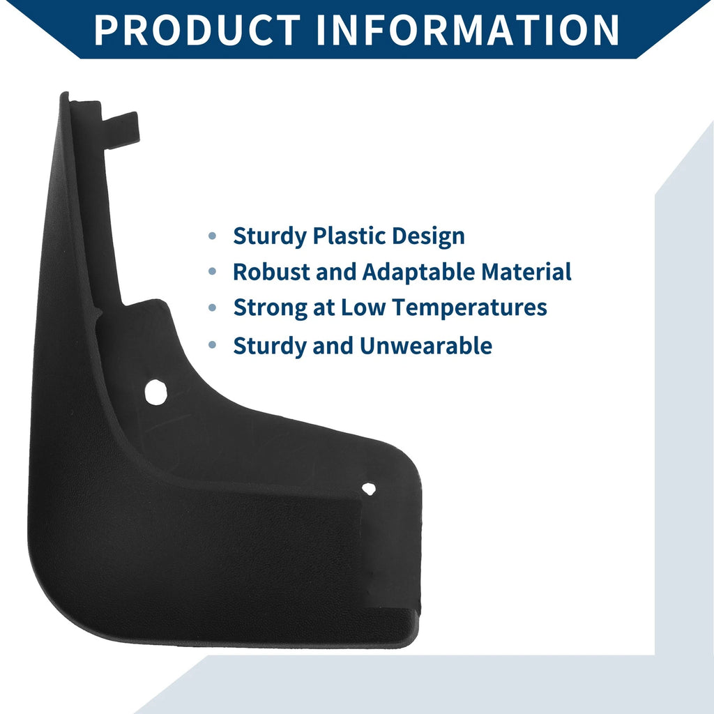 Set of 4 Mud Flaps Splash Guards for Mercedes-Benz Smart (2016–2021)