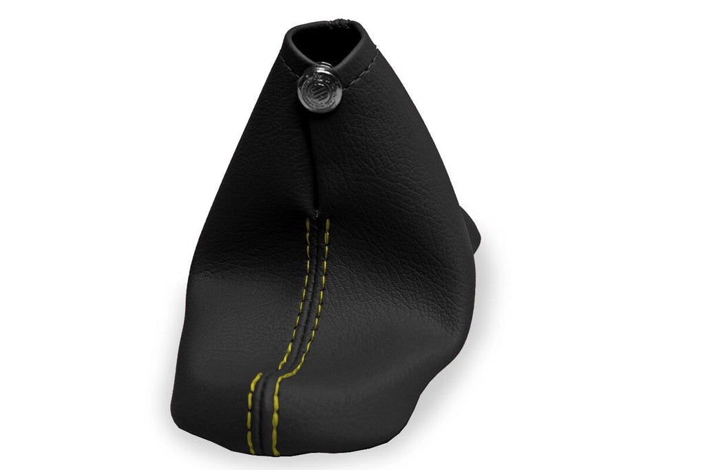 Leather Manual Shift Boot Cover for Chevrolet Cavalier (2000–2005) Yellow Stitch