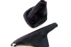 Manual & E Brake Boot Set for VW Jetta Vento MK4 (1999–2004) Red Stitch
