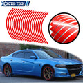 Red Glossy Stripe Vinyl Wheel Rim Decal for Dodge Challenger (2008–2023)