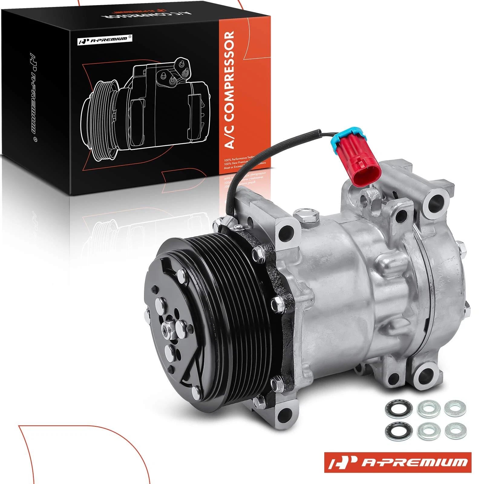 A/C Compressor with Clutch for Chevy T6500, GMC T6500 (2004–2009)