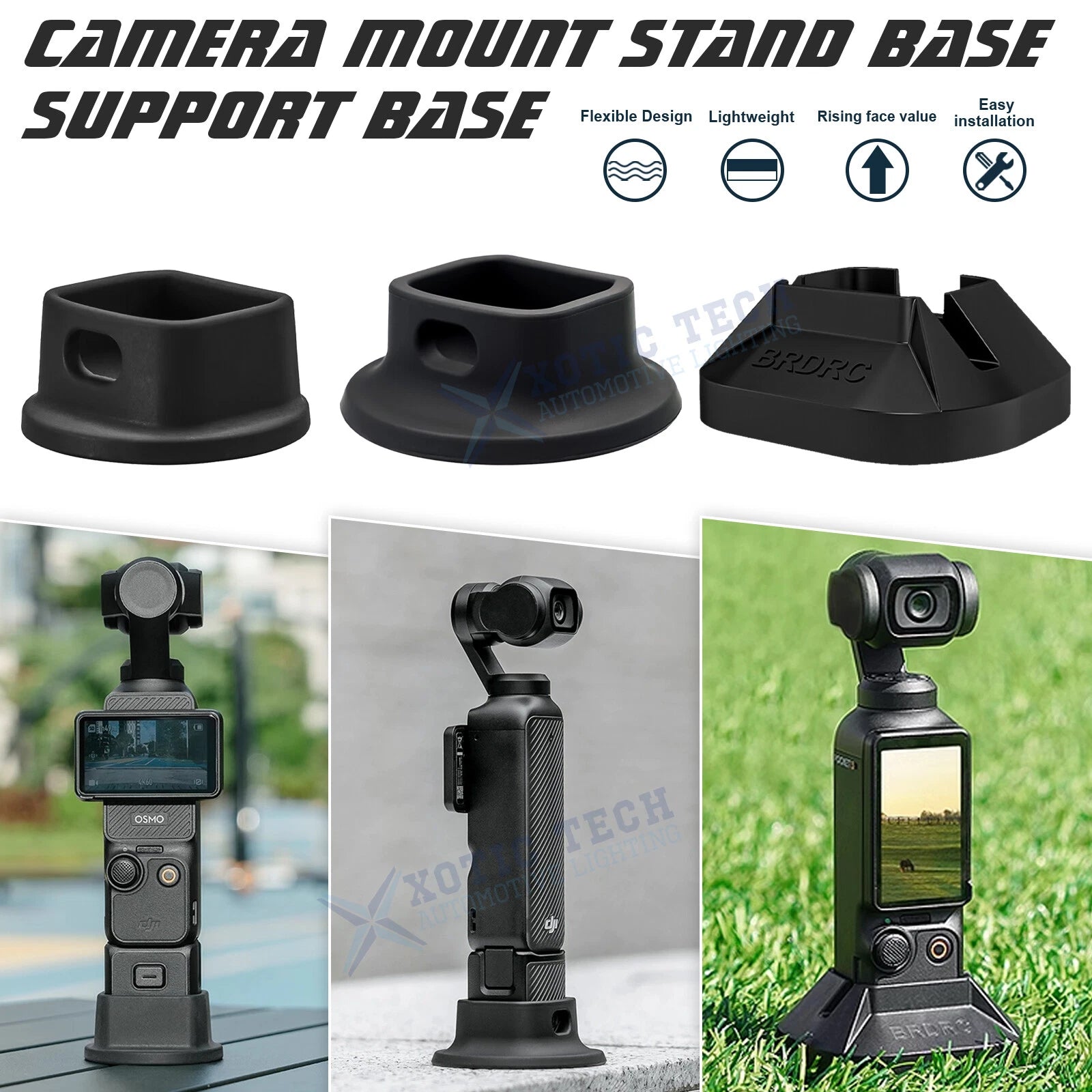 Camera Mount Stand Base for DJI Osmo Pocket 3 (2023–2024)
