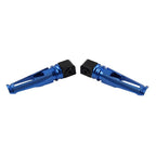 Blue Passenger Rear Footrest Pegs for Kawasaki Z300, 400, 650, 900, ZX6R (2015-2023)