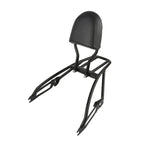 Chrome/Black Sissy Bar Luggage Rack Backrest for Harley Street 500 750 (2015–2020)
