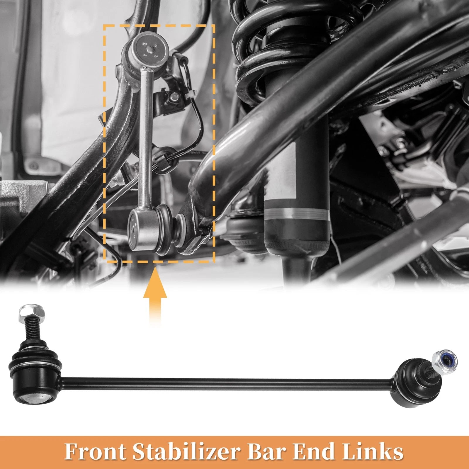 2X Front Stabilizer Sway Bar Link for Mercedes-Benz C230 C240 C280 C320 (2000–2007) 655692871218