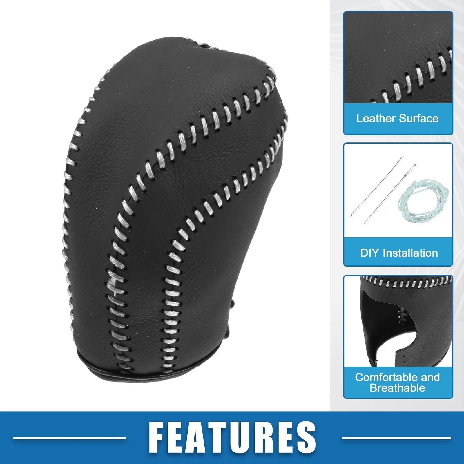 Gear Shifting Knob Cover Trim for Toyota Camry (2018–2023) Black Gray