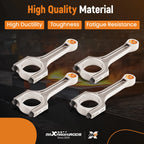 4X Connecting Rod 23510-2G440 for Kia Optima Hyundai Genesis Coupe (2012–2016)