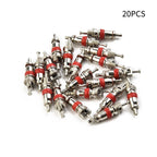 Tyre Valve Core Insert Set with Remover Tool for Car Bike Motorcycle