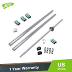2X HGR20 800mm Linear Guide + 1X SFU1605 800mm Ball Screw Kit BF12 BK12