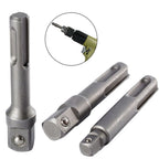 SDS Adapter Set of 4 1/2'' 1/4'' 3/8'' 40CR Steel
