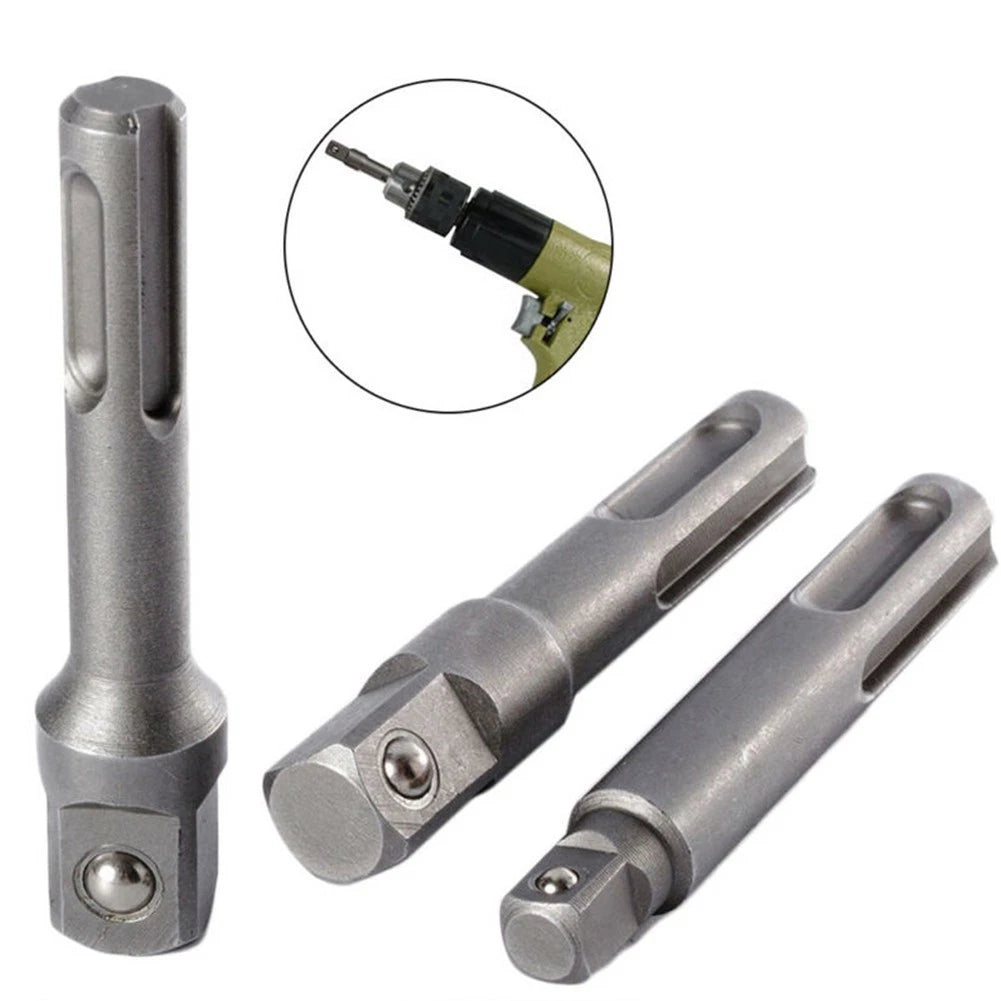 SDS Adapter Set of 4 1/2'' 1/4'' 3/8'' 40CR Steel