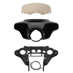 Batwing Inner Outer Cowl Fairing 8'' Windscreen for Harley Touring (1996–2013)