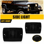 Front Turn Signal Parking Lamp Housings Smoke Lens for Jeep Wrangler YJ (1987–1995)