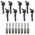 Set of 8 Ignition Coils & Spark Plugs for F-150 Grand Marquis V8 (1997–2003)