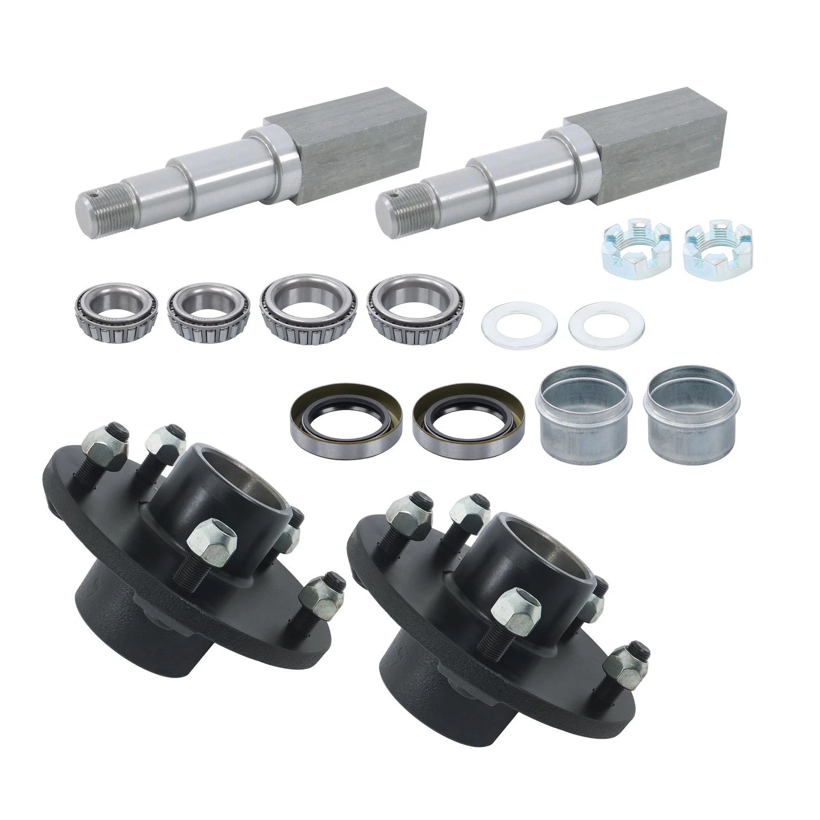 5 x Idler Hub Kit for Camper RV Trailer Axle 3500# Square Spindle