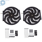 2X 12" Electric Radiator Cooling Fans for Universal Fit (12V)